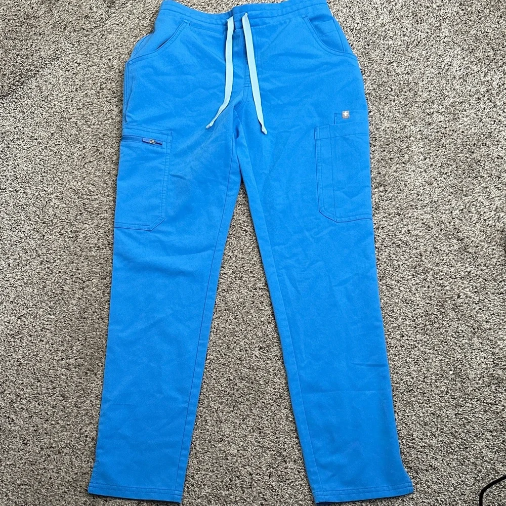 Figs Bright Blue scrub Joggers pant size Xxs p